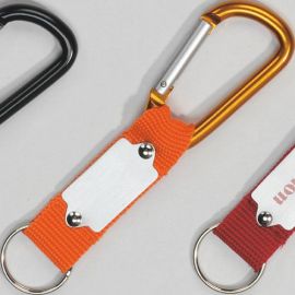 Klicken um zu vergrößern Karabinerhaken "KeyTex" orange